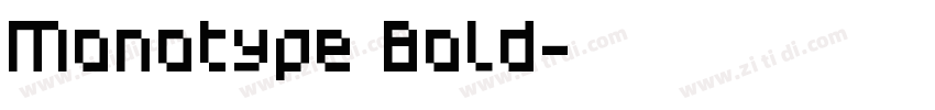 Monotype Bold字体转换